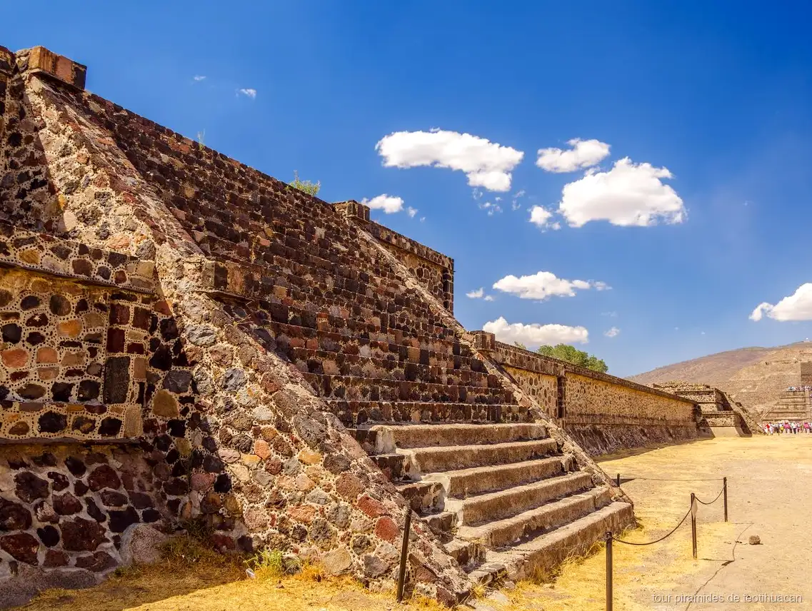 Pyramid of the Moon plaza reached with the Teotihuacan skip-the-line entry ticket